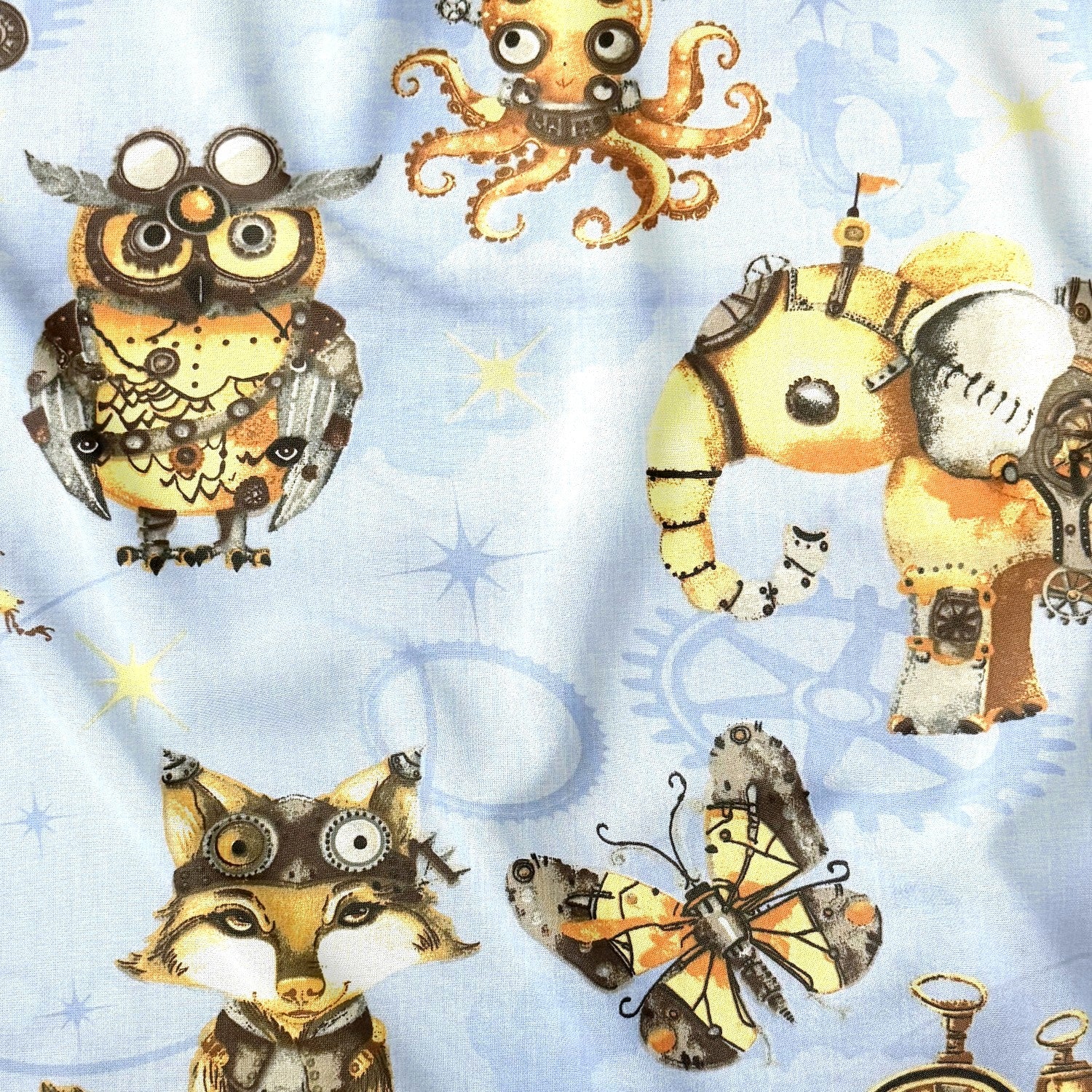 Bavlněná látka - Steampunk Explorers