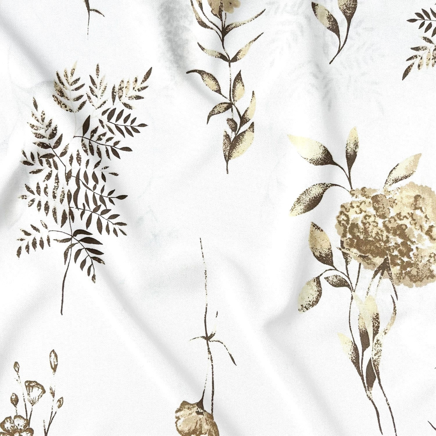 Cotton Fabric - Beige twigs
