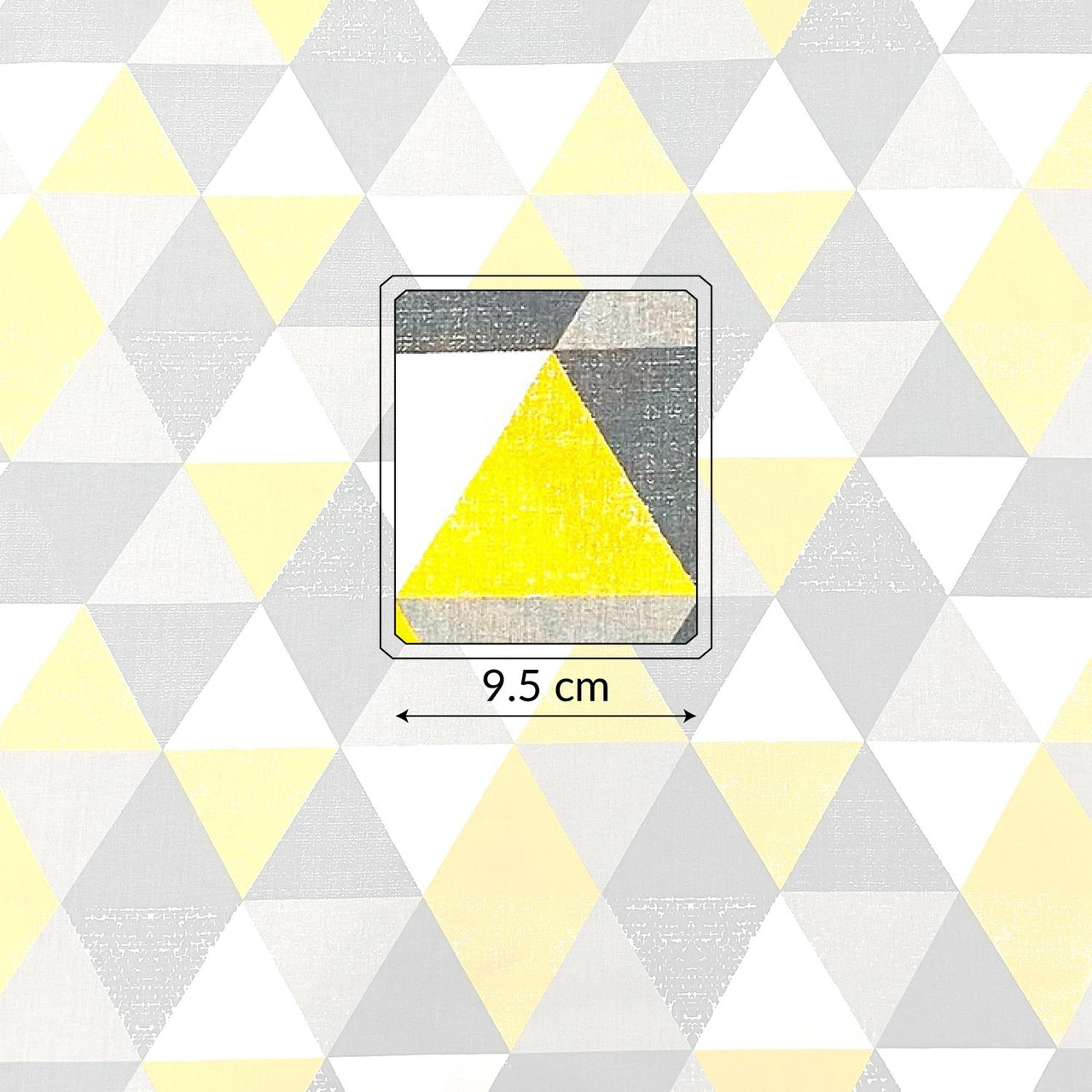 Cotton Fabric - Big Honey Triangles