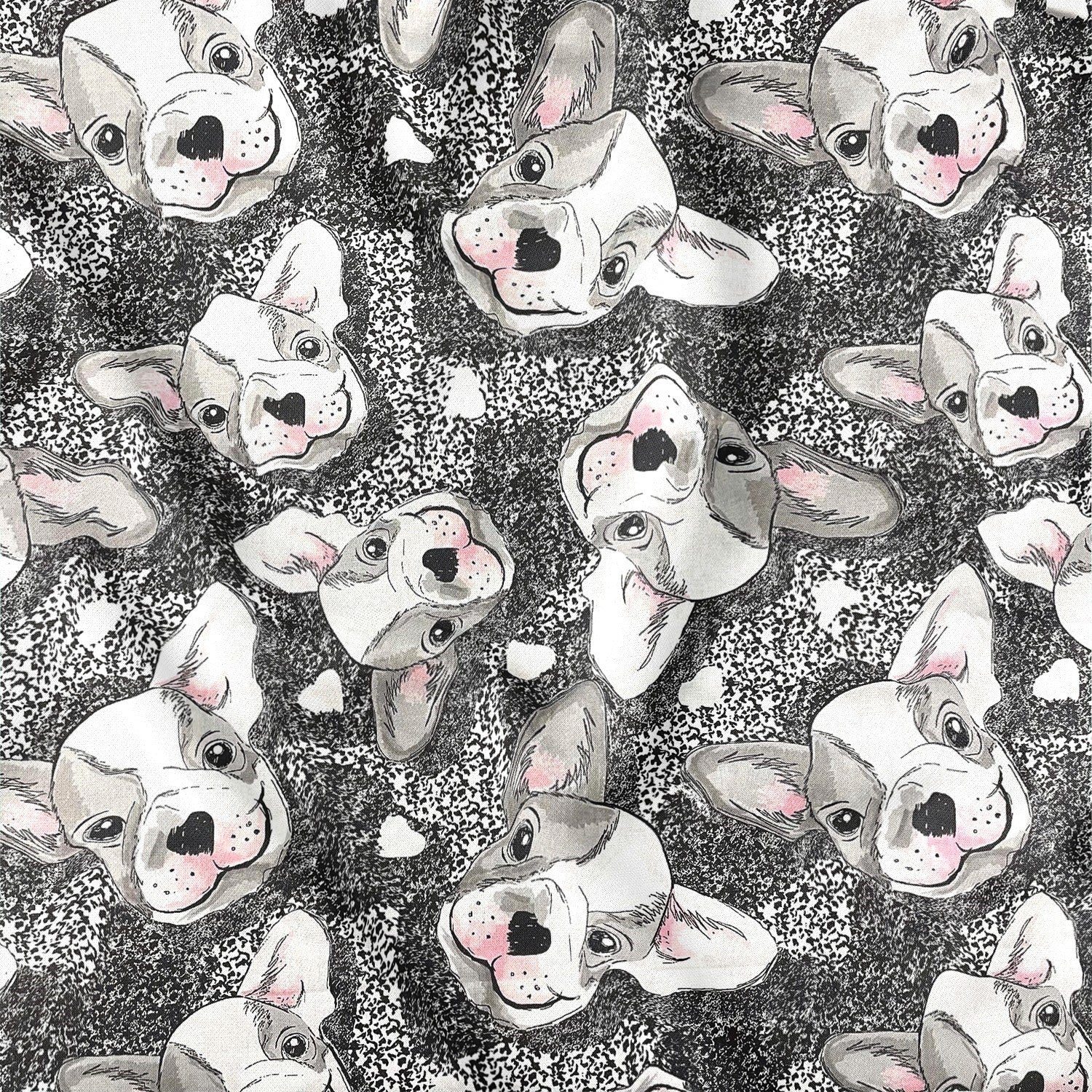 Cotton Fabric - Bulldog