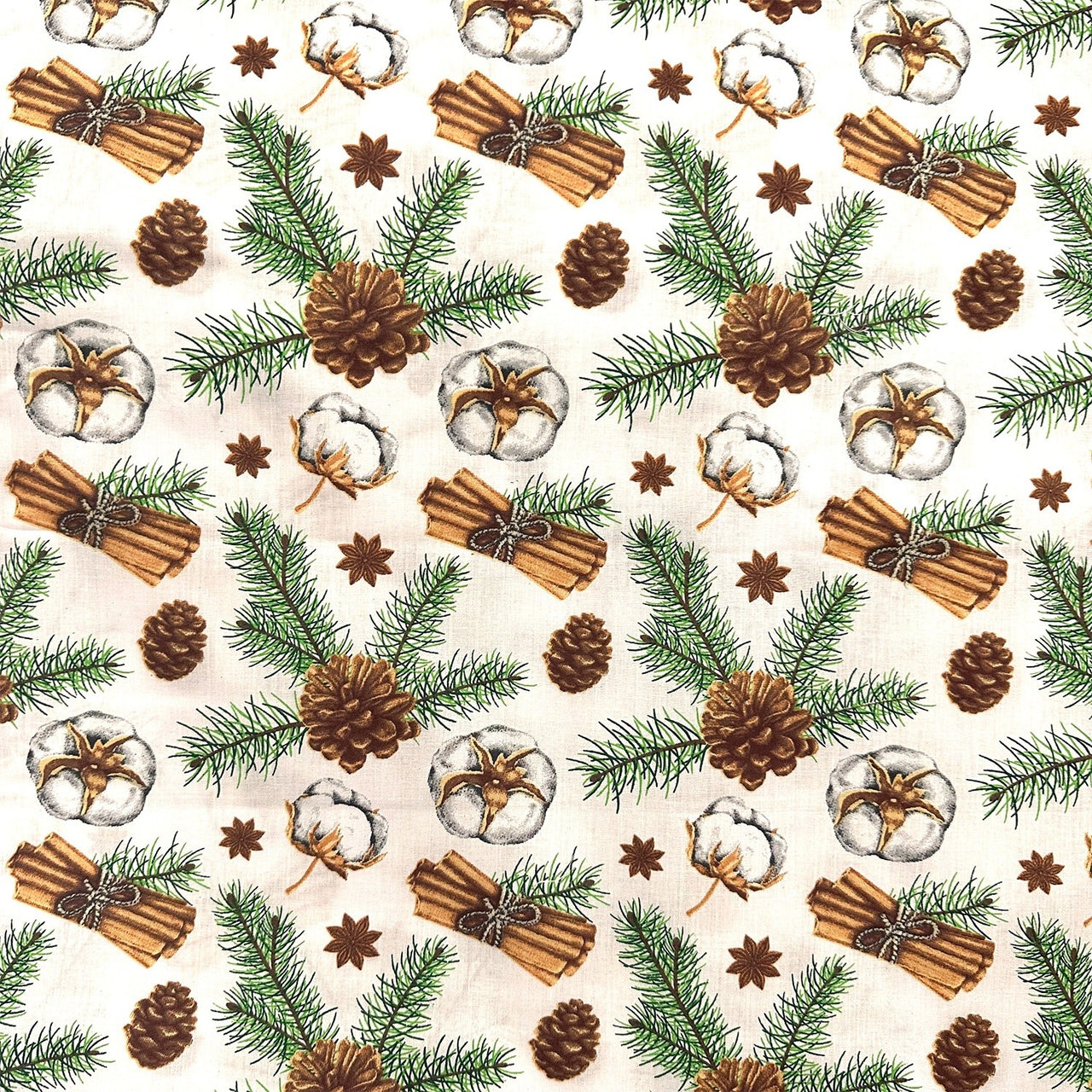 Cotton Fabric - Christmas Decorations