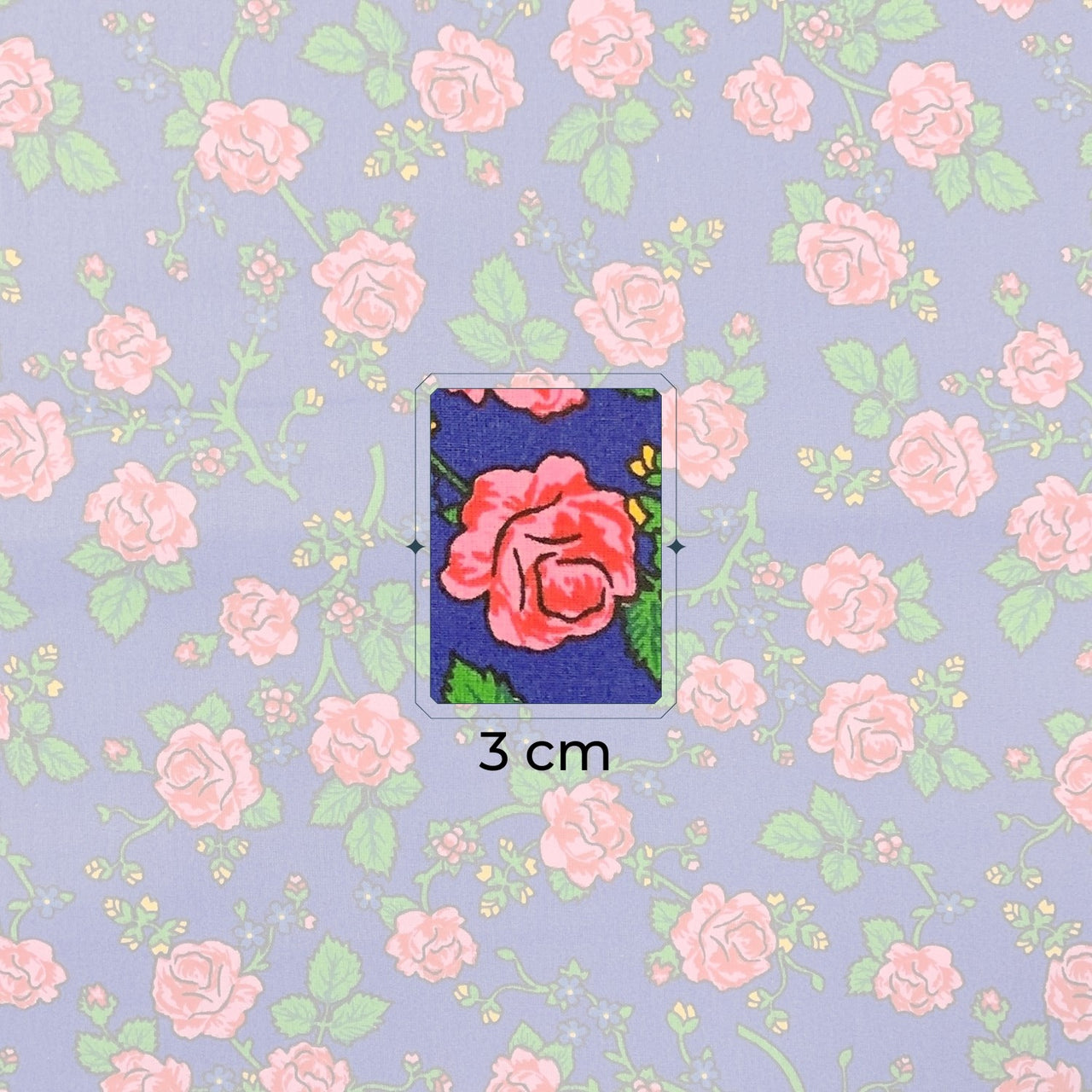 Cotton Fabric - Highland Flowers Cornflower Blue II
