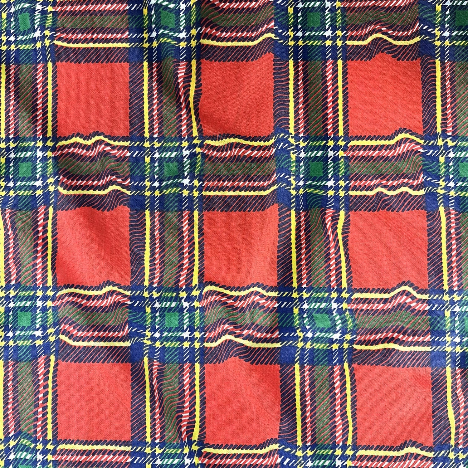Cotton Fabric - Large Scottish tartan