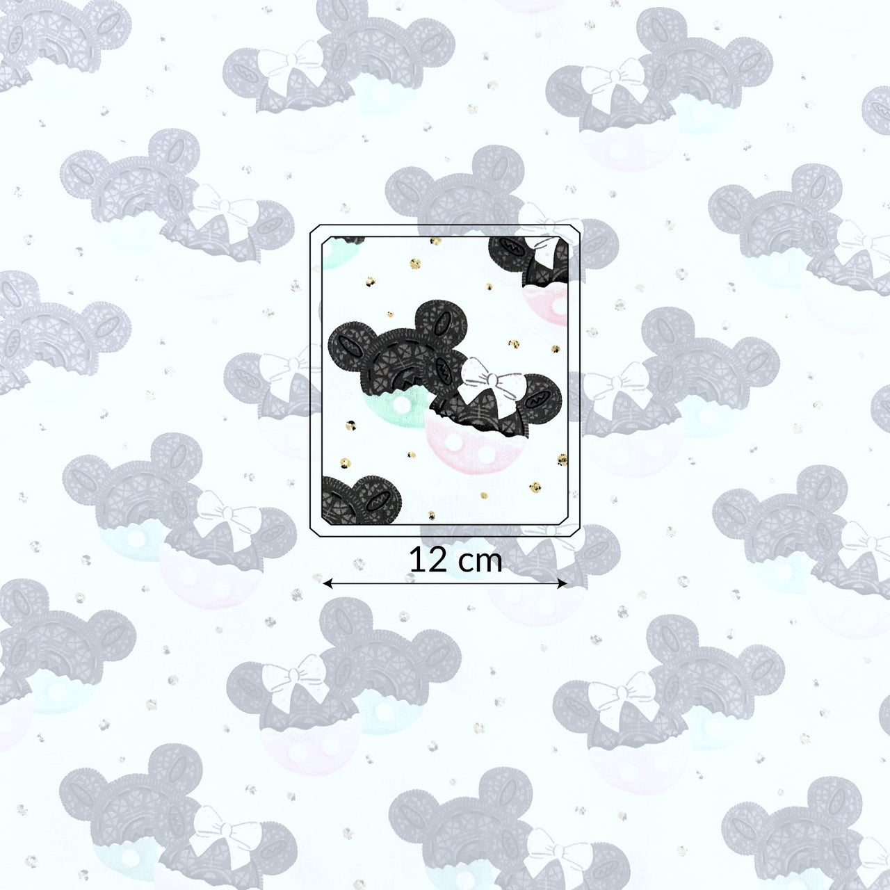 Cotton Fabric - Mickey Mouse and Cookies