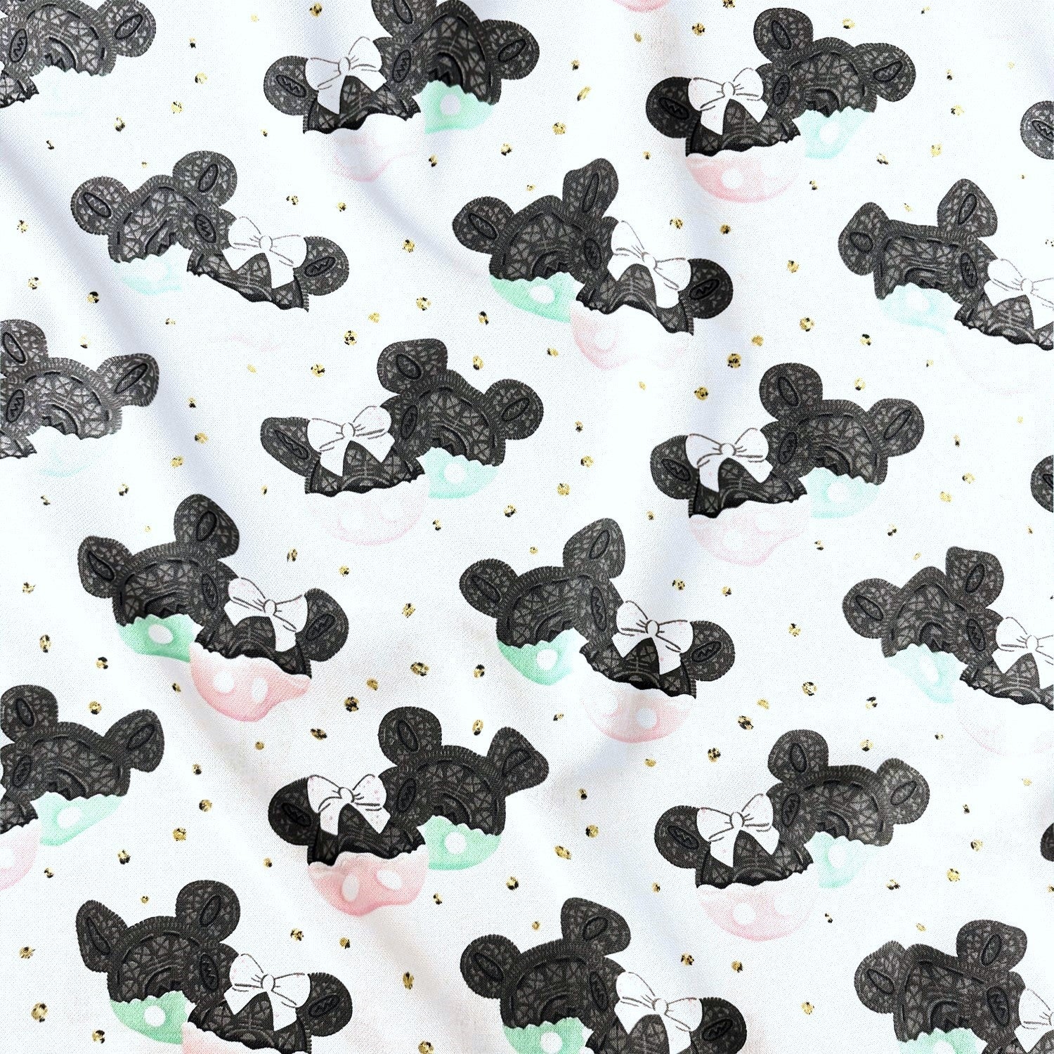 Cotton Fabric - Mickey Mouse and Cookies