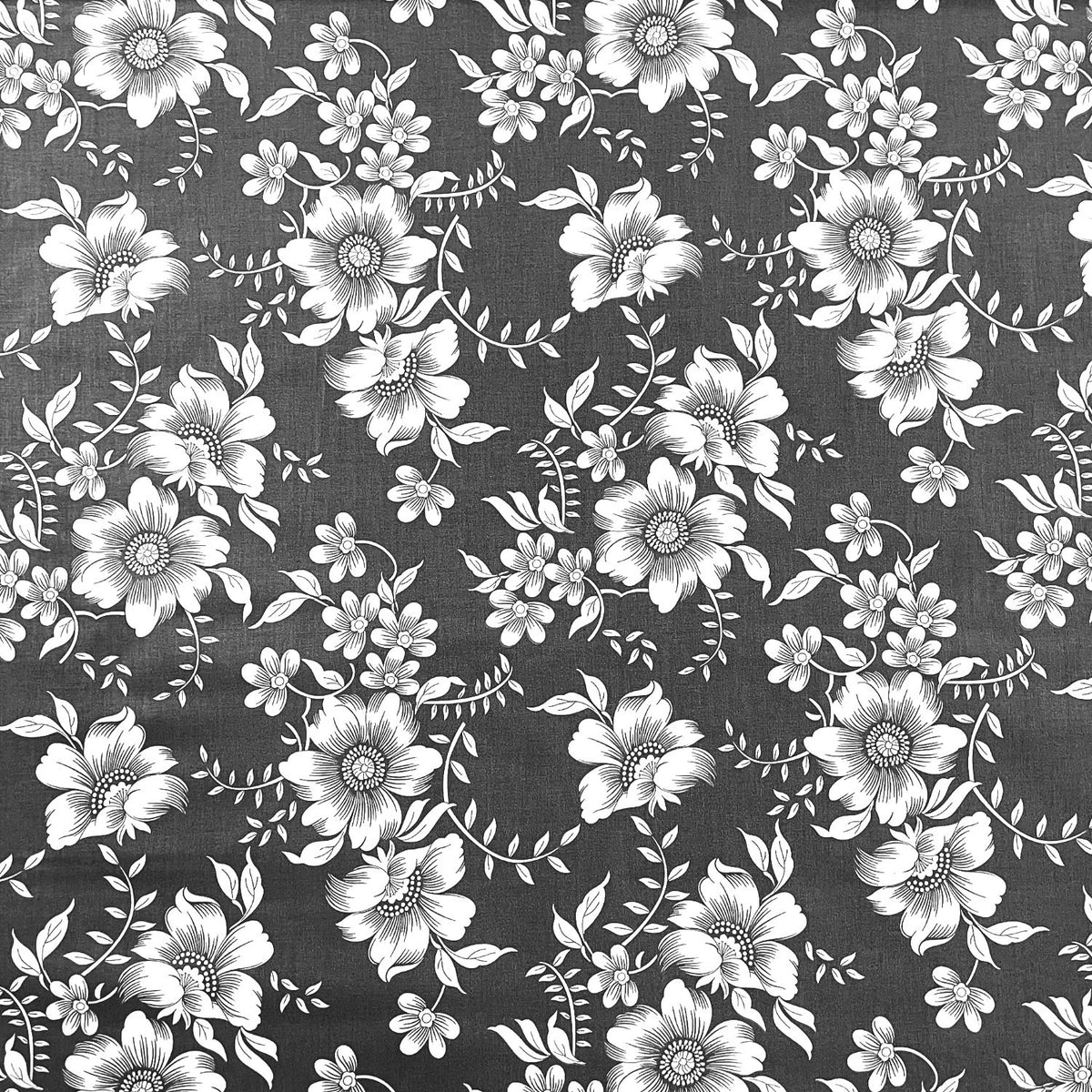 Cotton Fabric - RICARDO, Gray