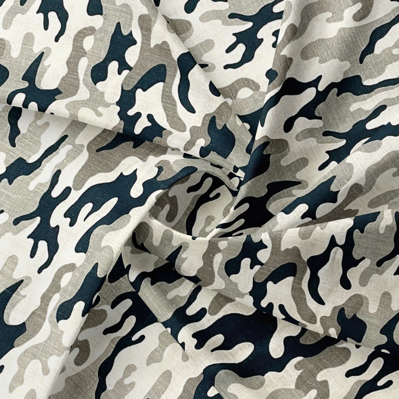 Cotton Fabric - Small Military Olive Camo