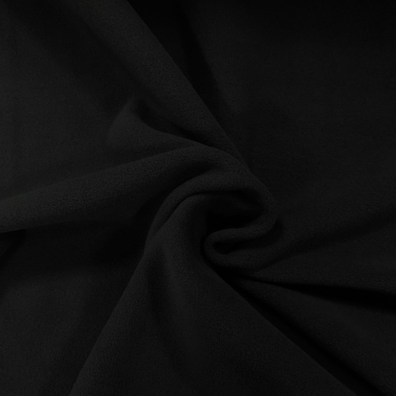 Knitted Polar Fleece Fabric - Black