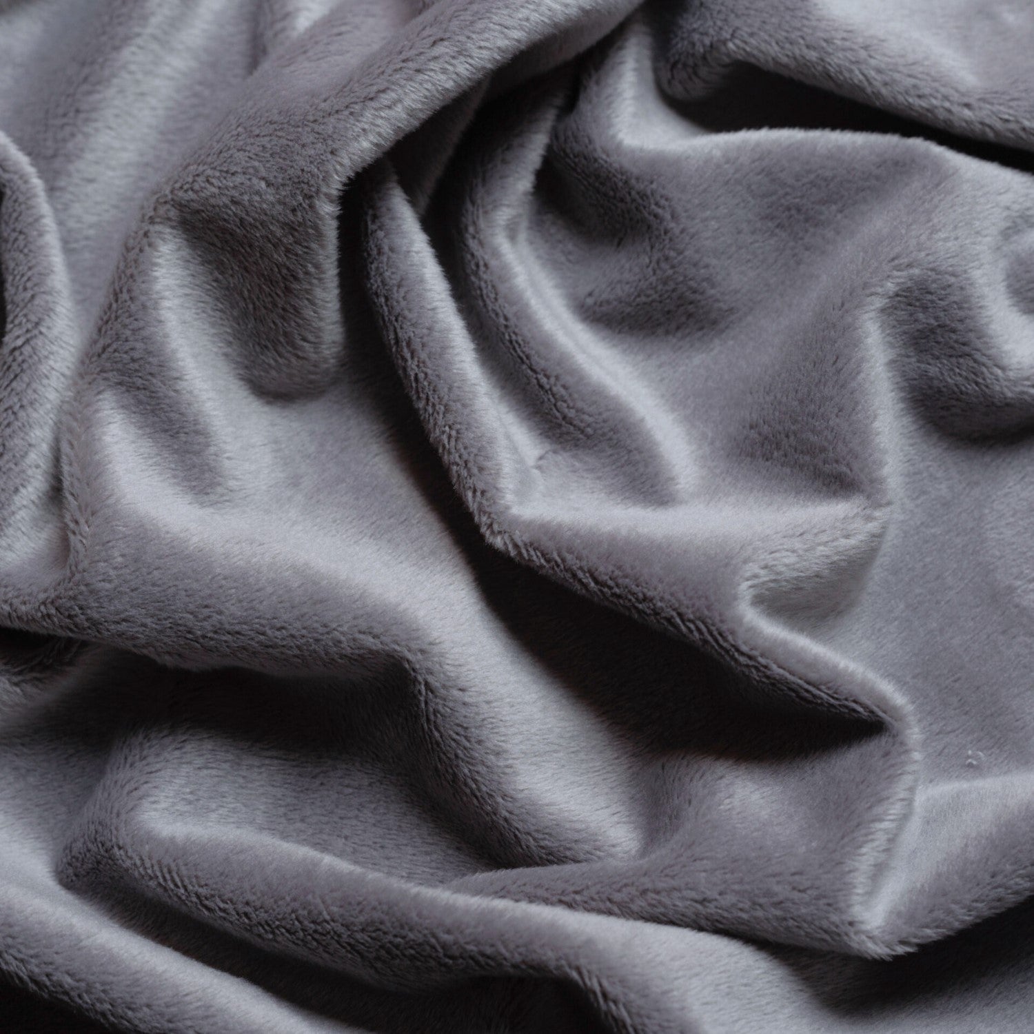 Minky Fabric Smooth - Grey