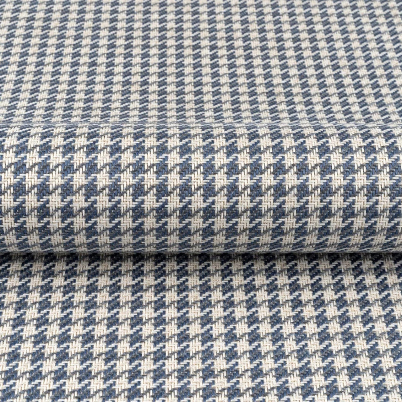 Upholstery Fabric Houndstooth - Blue-Grey