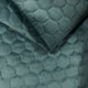Čalounická látka prošívaný velur hexagon - azurová