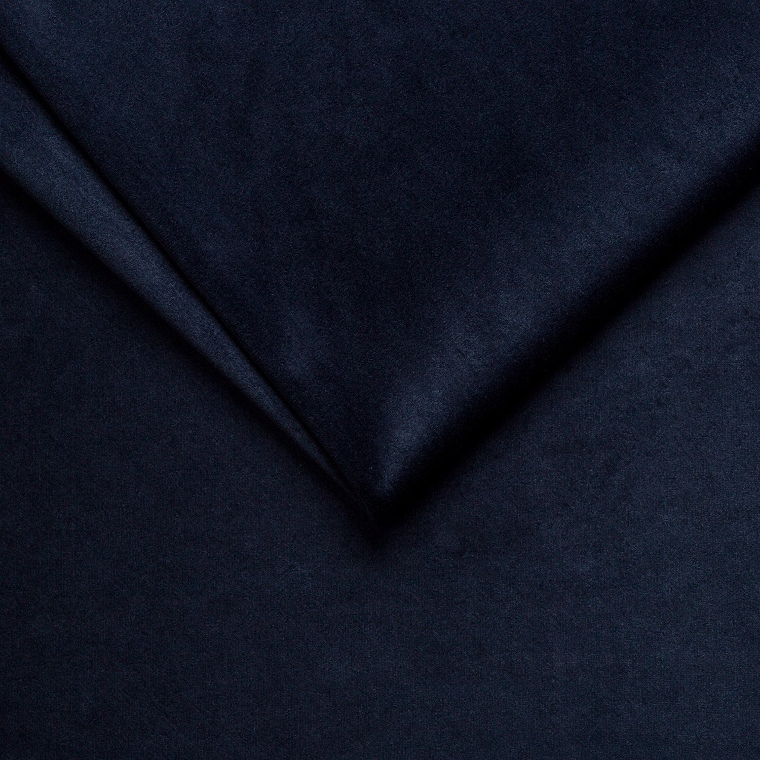 Upholstery Fabric RIVIERA Velour - Dark Navy Blue