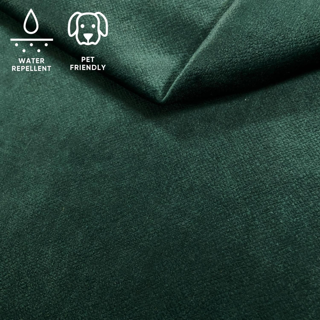 Upholstery Fabric TERRA Velour - Bottle Green
