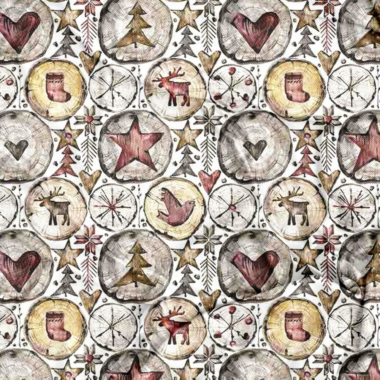 Water Resistant Christmas Fabric Oxford - 50381