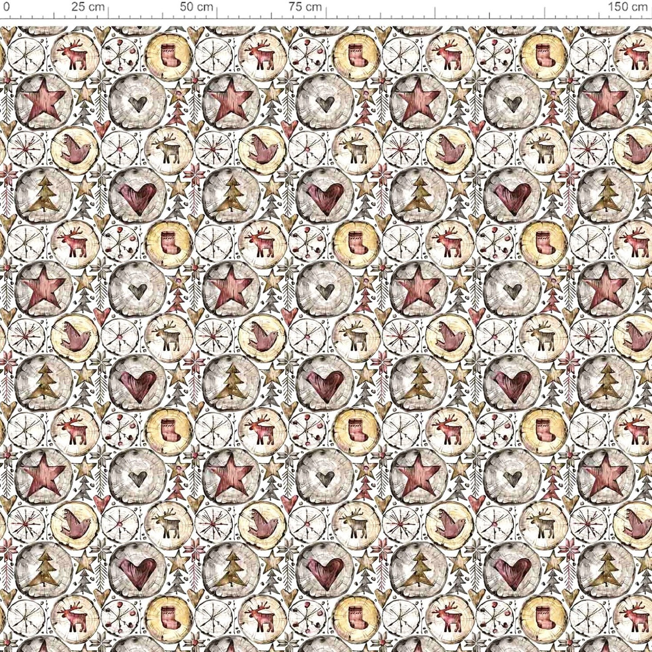 Water Resistant Christmas Fabric Oxford - 50381