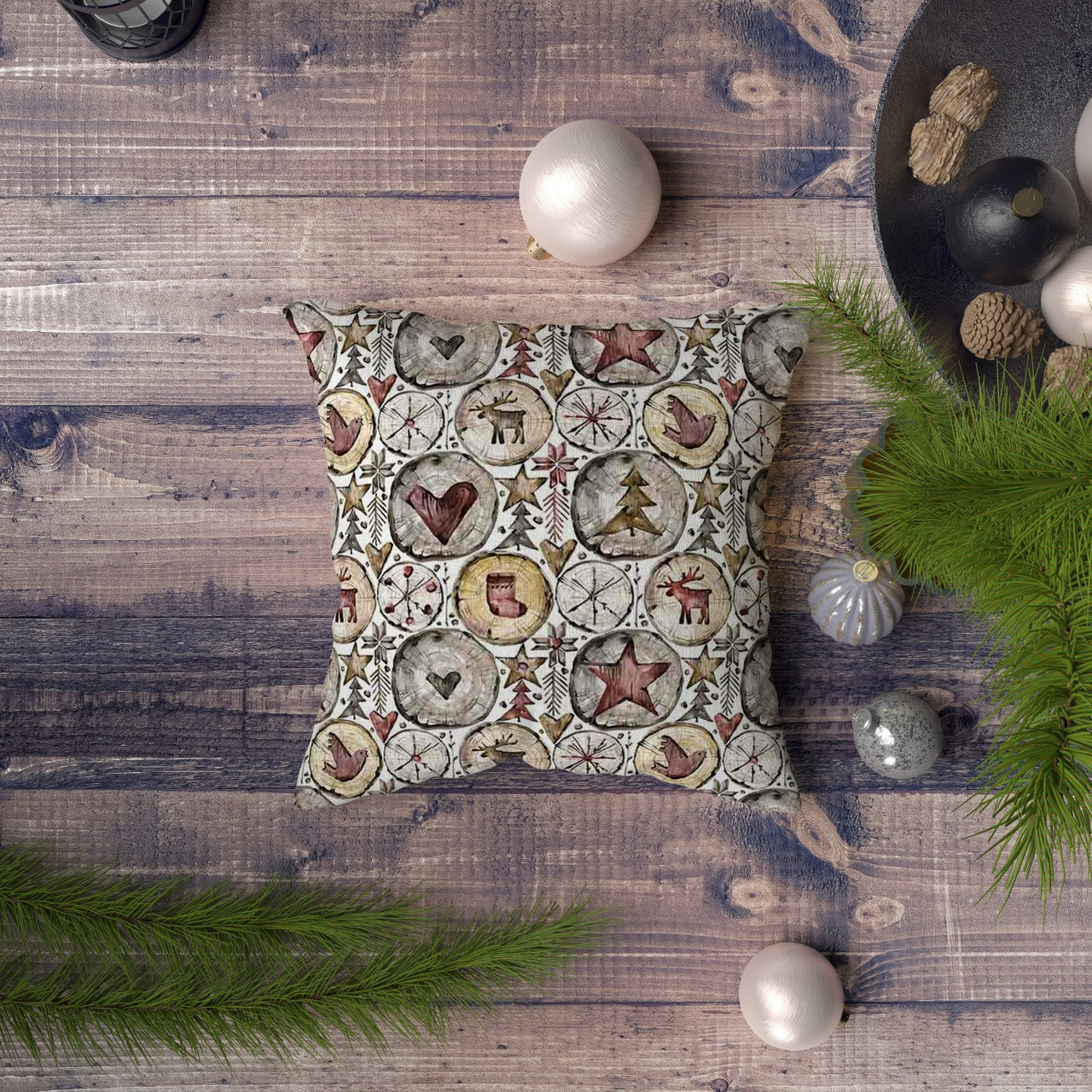 Water Resistant Christmas Fabric Oxford - 50381