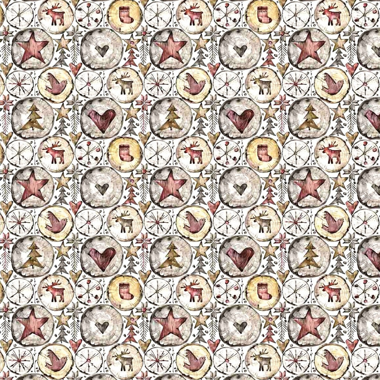 Water Resistant Christmas Fabric Oxford - 50381