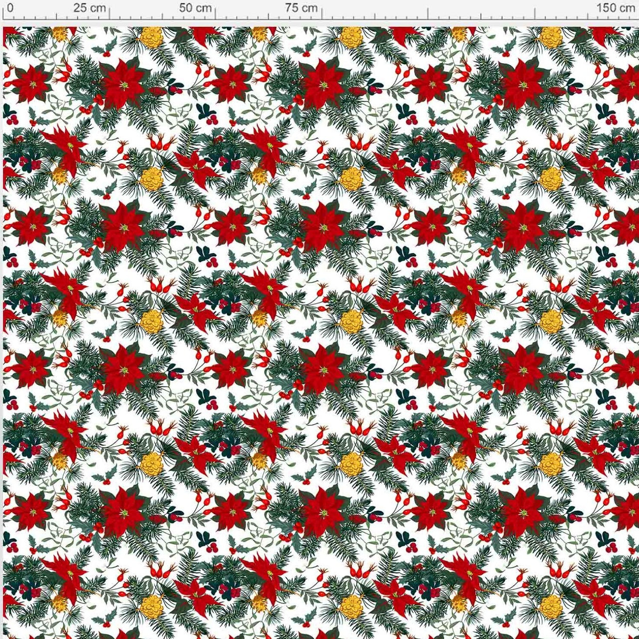 Water Resistant Christmas Fabric Oxford - 50452