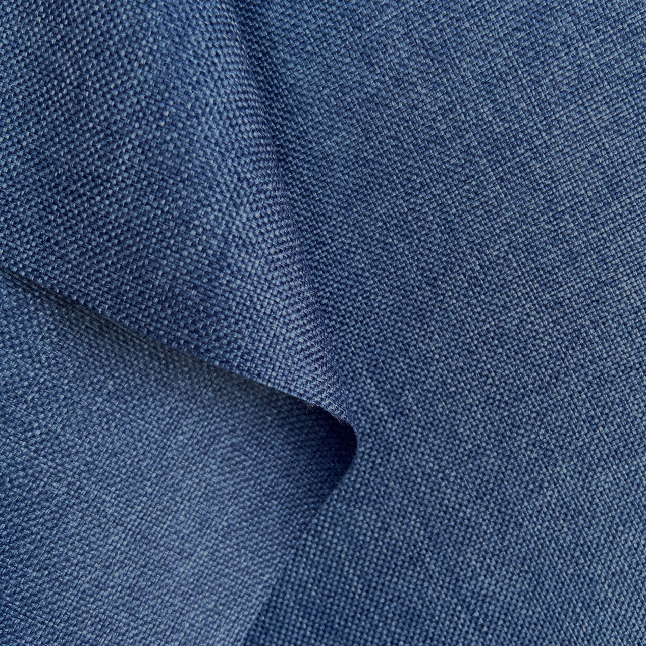 Water Resistant Fabric Linen Imitation - Dark Blue