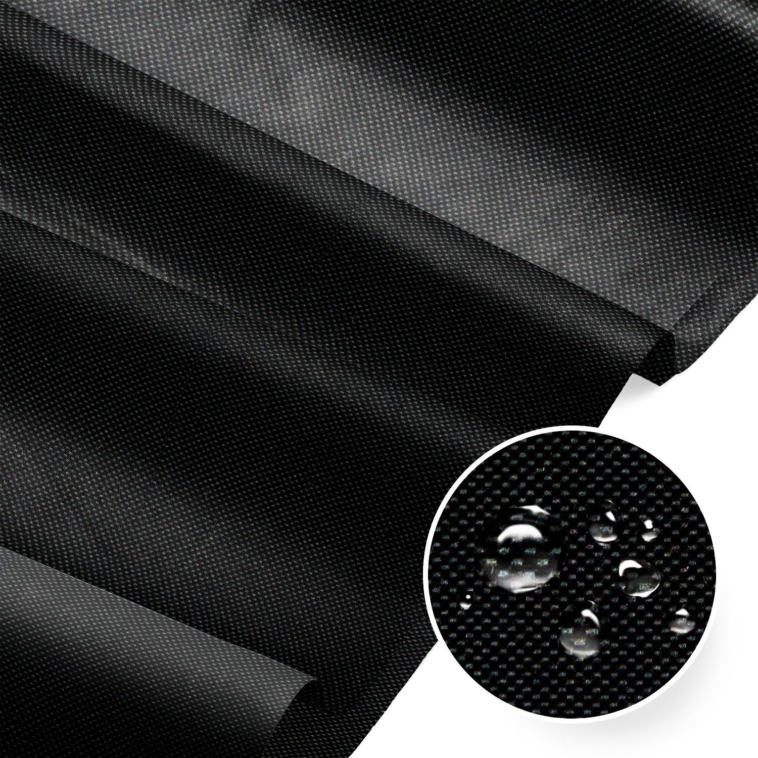 Water Resistant Fabric Oxford - Black