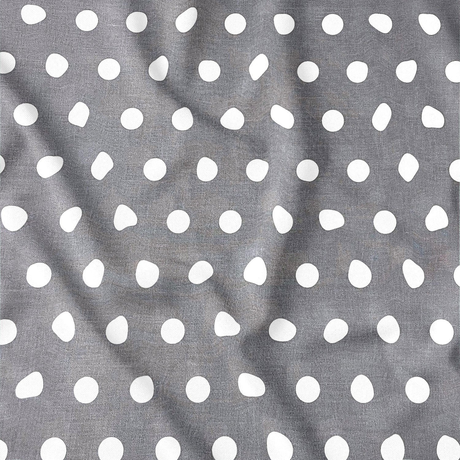 Cotton Fabric - Grey Dots 2.5 cm - PINaPIN
